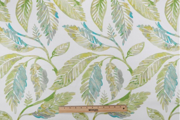 PK Lifestyles Creative Flow Printed Cotton Drapery Fabric in Palm 