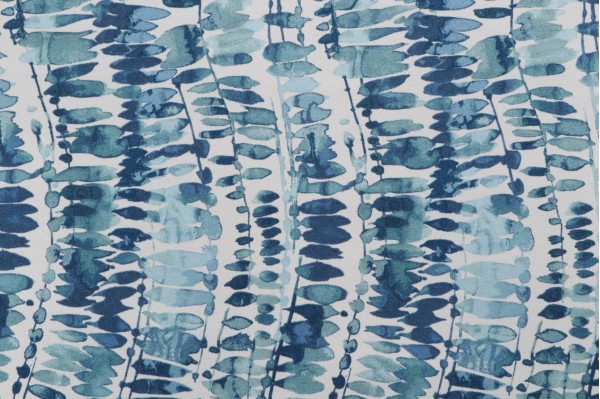 PK Lifestyles Watermark Printed Polyester Outdoor Fabric in Aquatic 