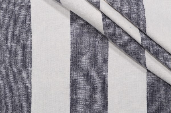 Sample of P Kaufmann Freeport Woven Linen Blend Decorator Fabric in Marina 