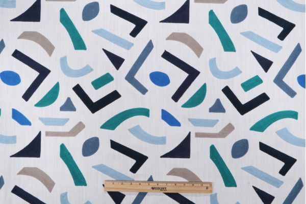 PK Lifestyles Oslo Embroidered Drapery Fabric in Horizon 