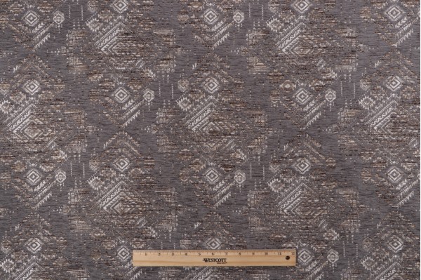 PK Lifestyles Grand Tour Woven Chenille Upholstery Fabric in Shale 