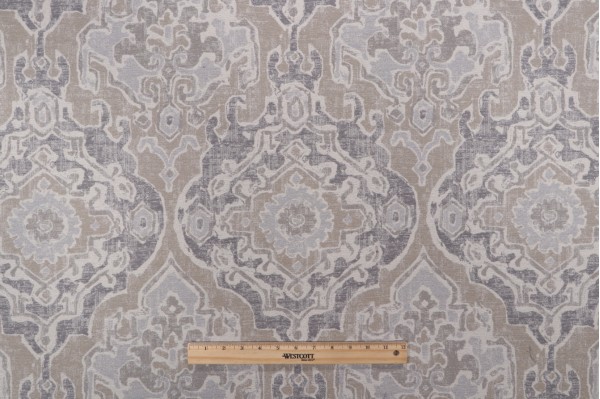 Waverly Izmir Rug Tapestry Upholstery Fabric in Cloud 
