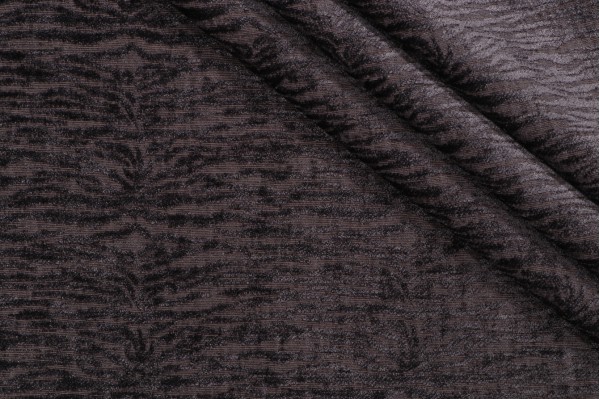 P Kaufmann Tigra Performance Woven Chenille Upholstery Fabric in Carbon 