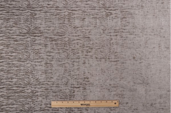 Sample of P Kaufmann Tigra Performance Woven Chenille Upholstery Fabric in Pyrite 