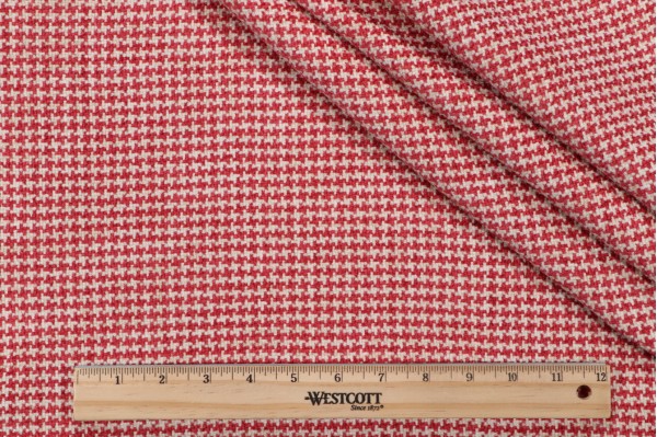 Sample of P Kaufmann Dunbar Woven Chenille Upholstery Fabric in Fuchsia 