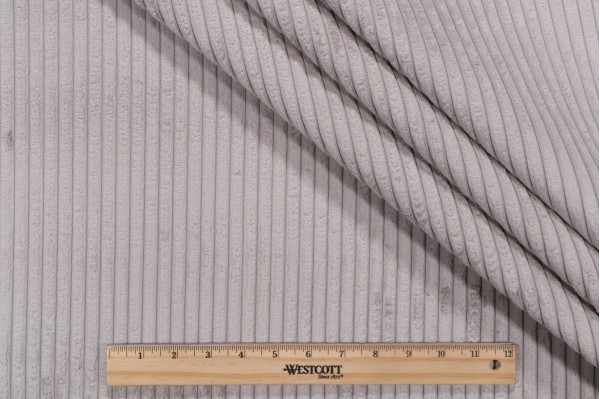 PK Lifestyles Corduroy Fur Woven Faux-Fur Decorator Fabric in Grey 