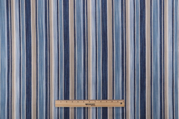 Ellen Degeneres St Charles Woven Upholstery Fabric in Indigo 