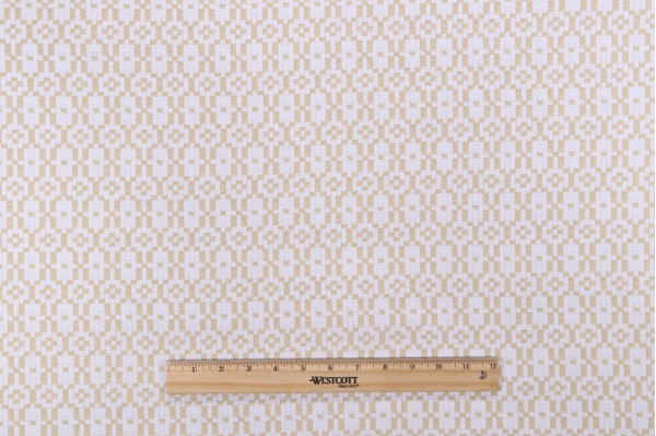 Crypton Jules High Performance Woven Chenille Upholstery Fabric in Flax 