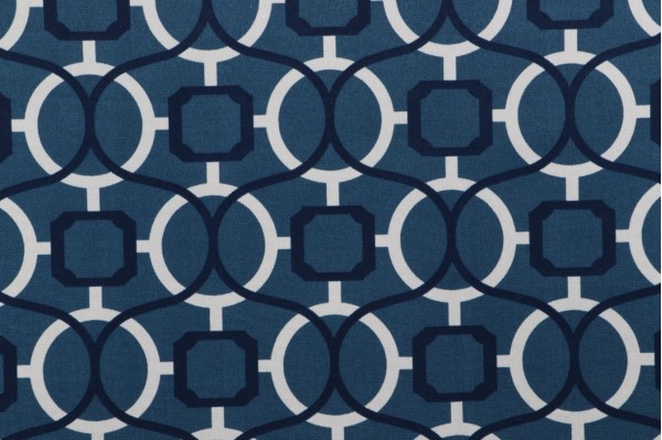 Bryant Fabrics Helix Printed Polyester Outdoor Fabric in Prism Blue 