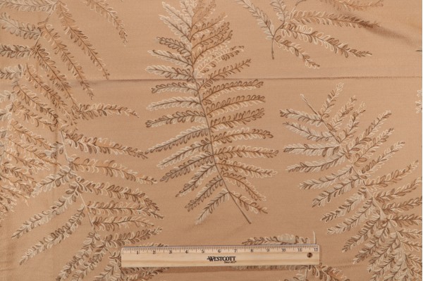 Fonthill Woodside Fern Woven Decorator Fabric in Canyon for Scalamandre