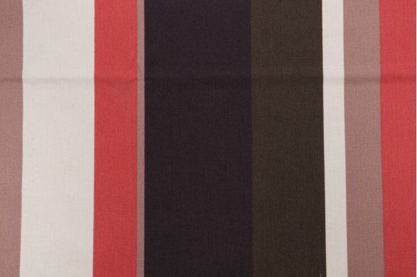 Old World Weavers Melker Printed Cotton Drapery Fabric in Cream/Red/Camel/Brown/Olive for Scalamandre