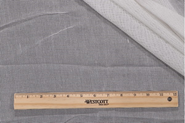 Old World Weavers Trade Winds Sheer Solution Dyed Acrylic Outdoor Drapery Fabric in White Scalamandre