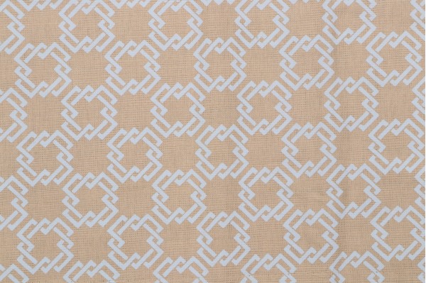 Bernard Thorp Oski on Corn Linen Printed Drapery Fabric in Cornflower for Scalamandre