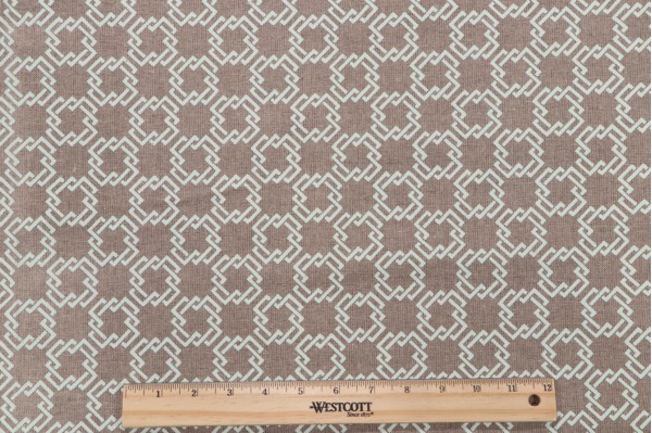 Bernard Thorp Oski on Oatmeal Linen Printed Flax Drapery Fabric in Meadow for Scalamandre