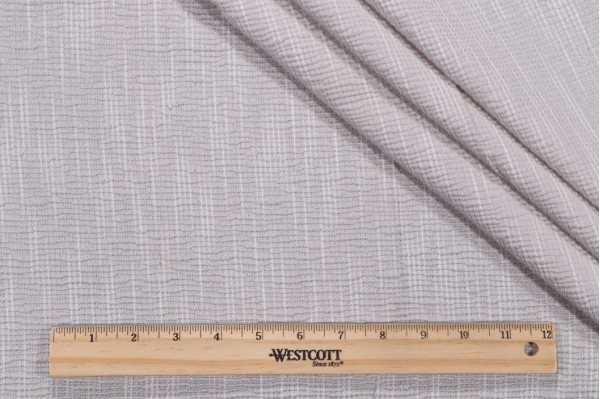 28.5''x35'' Lelievre Paris Onde Woven Drapery Fabric in Argent for Scalamandre