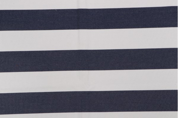 29.5''x35.5'' Old World Weavers Awning Stripe Woven Solution Dyed Acrylic Outdoor Fabric in Indigo for Scalamandre