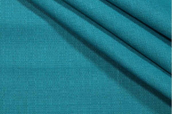 Solid Woven Outdoor Fabric in Island Blue