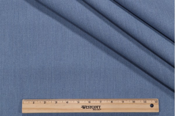 Solid Canvas Woven Outdoor Fabric in Denim