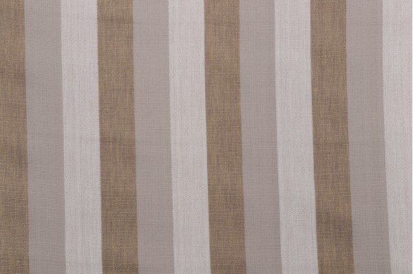 Solartex Stripe Woven Outdoor Fabric in Toffee
