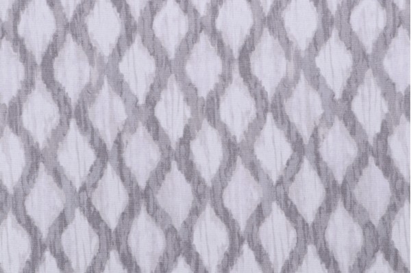 Kelly Ripa Home Floating Trellis Printed Cotton Drapery Fabric in Shell