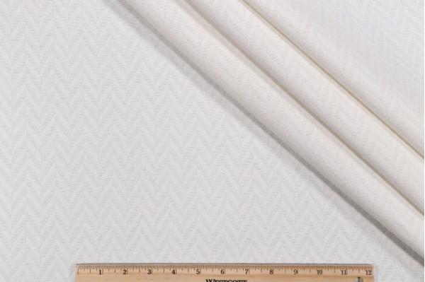 Crypton High Performance Woven Upholstery Fabric in Ivory
