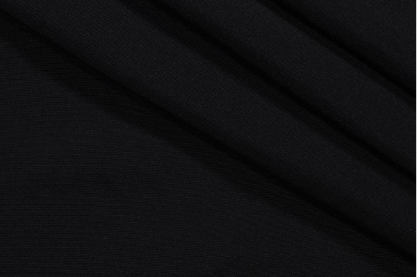 Solartex Solid Woven Polyester Outdoor Fabric in Black