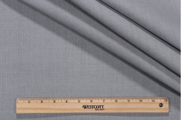 Arden Madera Solid Woven Outdoor Fabric in Pewter