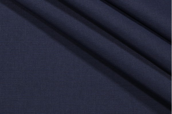 Solid Woven Outdoor Fabric in Navy