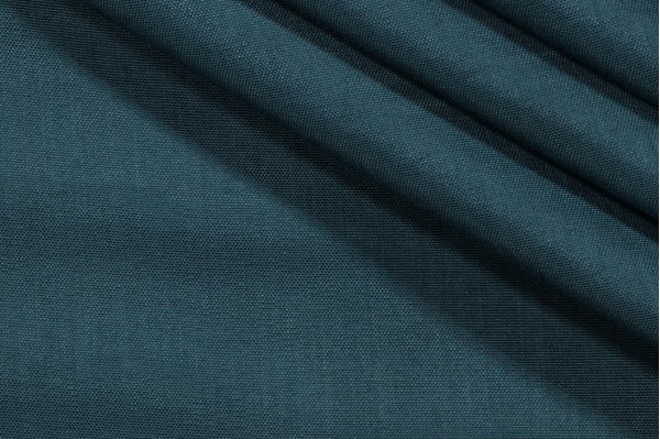 Solid Woven Outdoor Fabric in Deep Sea