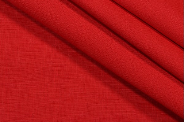 Slubbed Woven Outdoor Fabric in Salsa