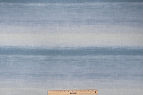 Gloaming Printed Drapery Fabric in Ocean