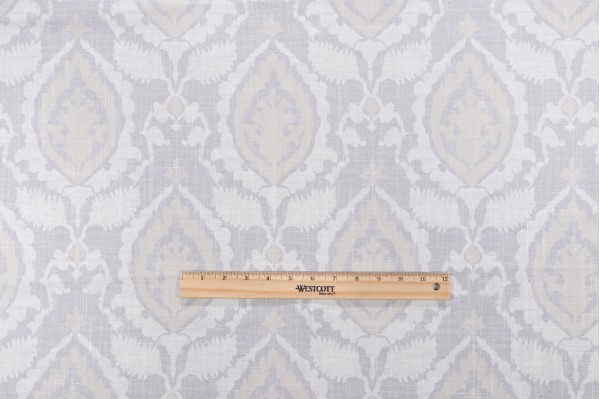 Click for .88 Yards Holbox Printed Drapery Fabric in Silverstone Holbox Printed Drapery Fabric in Silverstone