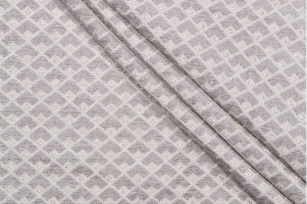 Hattie Woven Chenille Upholstery Fabric in Sterling