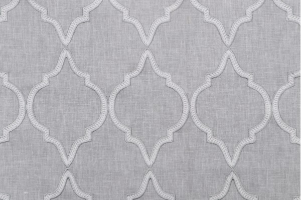 1 Yard Kravet Barnes Embroidered Drapery Fabric in Mineral CLOSEOUT