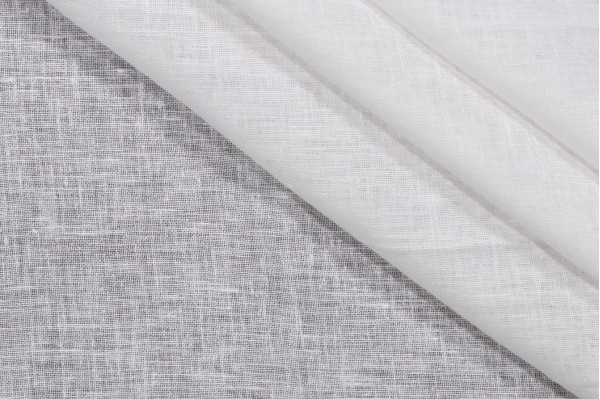 Aura Semi-Sheer Drapery Fabric in Cloud