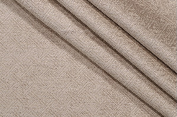Aran Woven Chenille Upholstery Fabric in Sisal