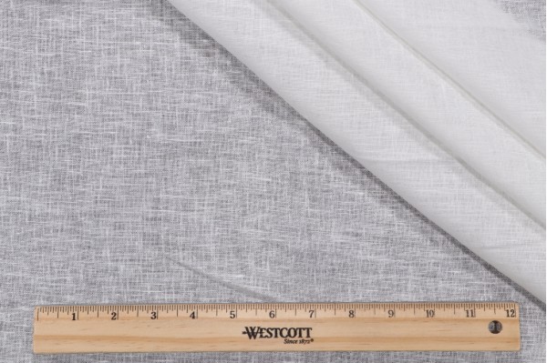 Aura Semi-Sheer Drapery Fabric in Cloud