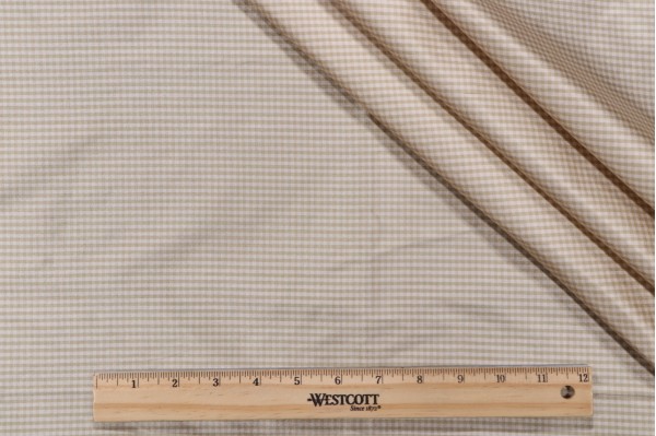 Tirano Silk Decorator Fabric in Beige/White