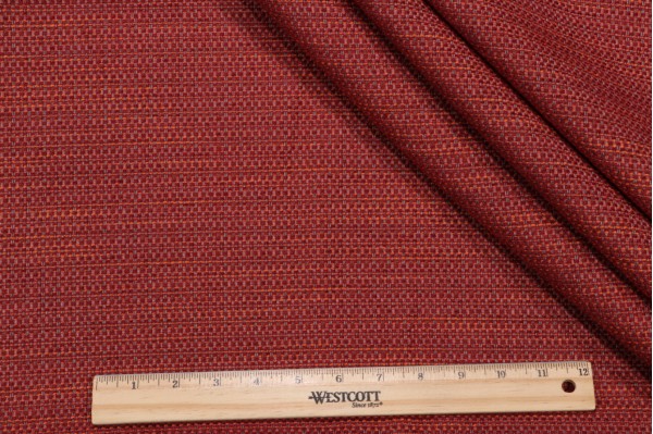 Click for 2.5 Yards Noble Woven Chenille Upholstery Fabric in Red/Orange Noble Woven Chenille Upholstery Fabric in Red/Orange