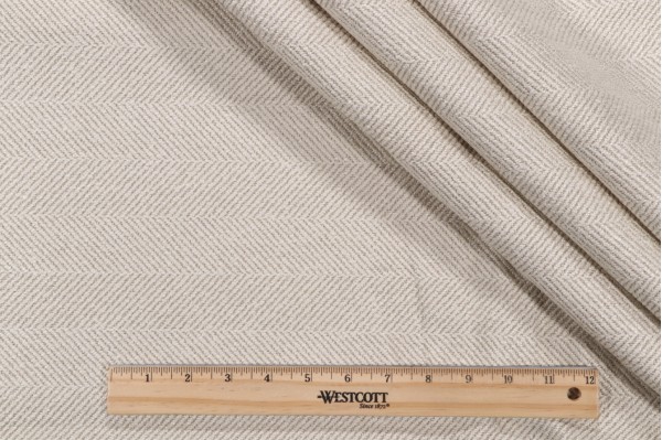 Valdese Weavers Jumper Woven Crypton Home Finish Upholstery Fabric in Parchment