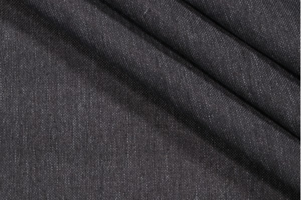 Solid Woven Outdoor Fabric in Charcoal