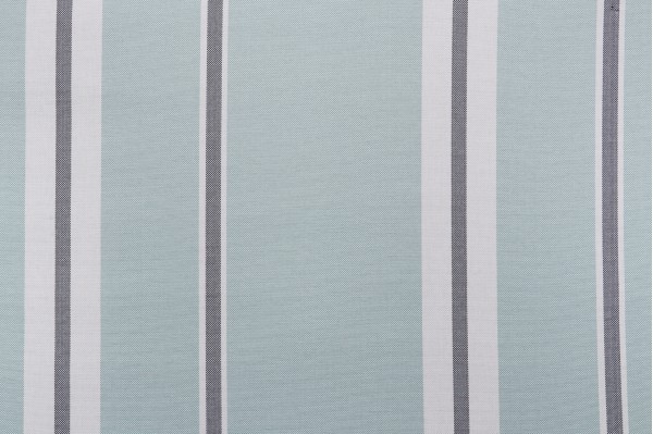 Solartex Stripe Woven Outdoor Fabric in Aqua