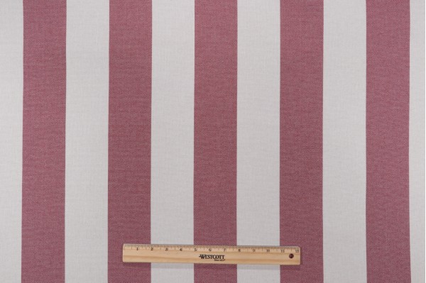 Click for 7.13 Yards Axroma Cabana Stripe Woven Outdoor Fabric in Red Axroma Cabana Stripe Woven Outdoor Fabric in Red