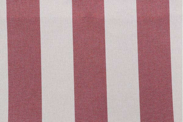 Cabana Stripe Woven Outdoor Fabric in Red