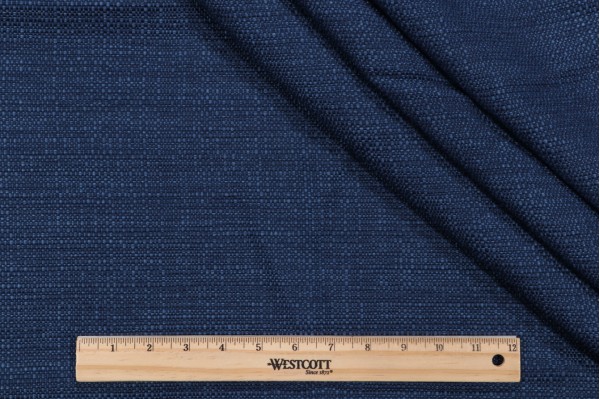 Solartex Solid Woven Olefin Outdoor Fabric in Navy