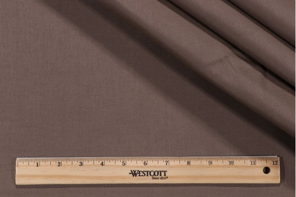 Solid Woven Olefin Outdoor Fabric in Taupe