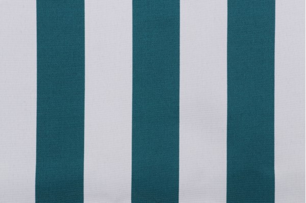Click for 1.25 Yards Stripe Printed Polyester Outdoor Fabric in Teal Stripe Printed Polyester Outdoor Fabric in Teal