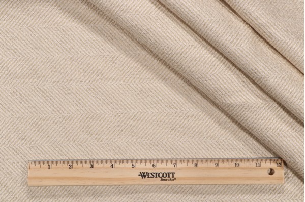 Valdese Weavers Jumper Woven Crypton Home Finish Upholstery Fabric in Tusk