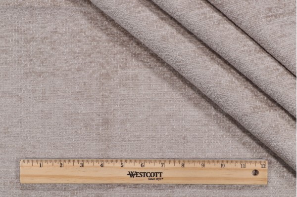 1 Yard Crypton Dorado High Performance Chenille Upholstery Fabric in Linen