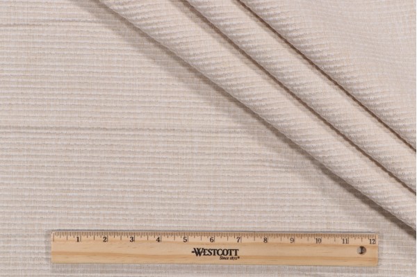 Potts Woven Chenille Upholstery Fabric in Vanilla
